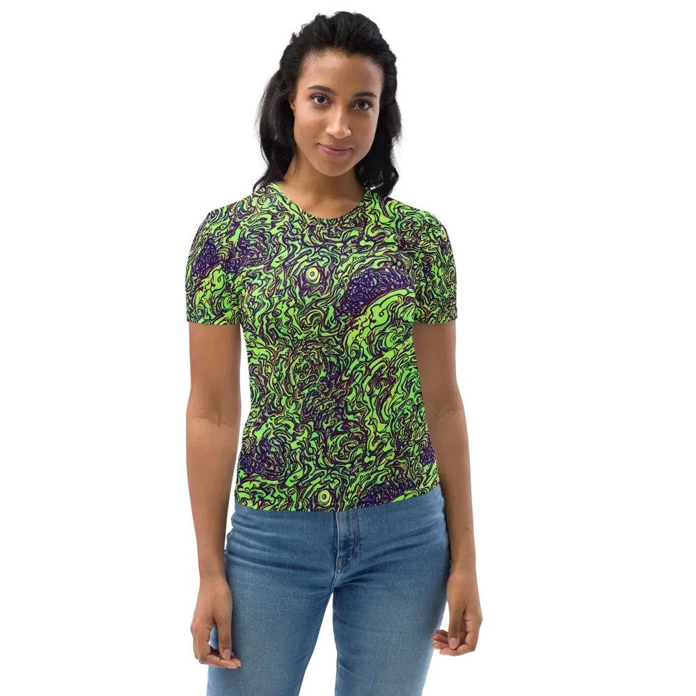 Chaos Garden on Women's Crew Neck T-Shirt — Front