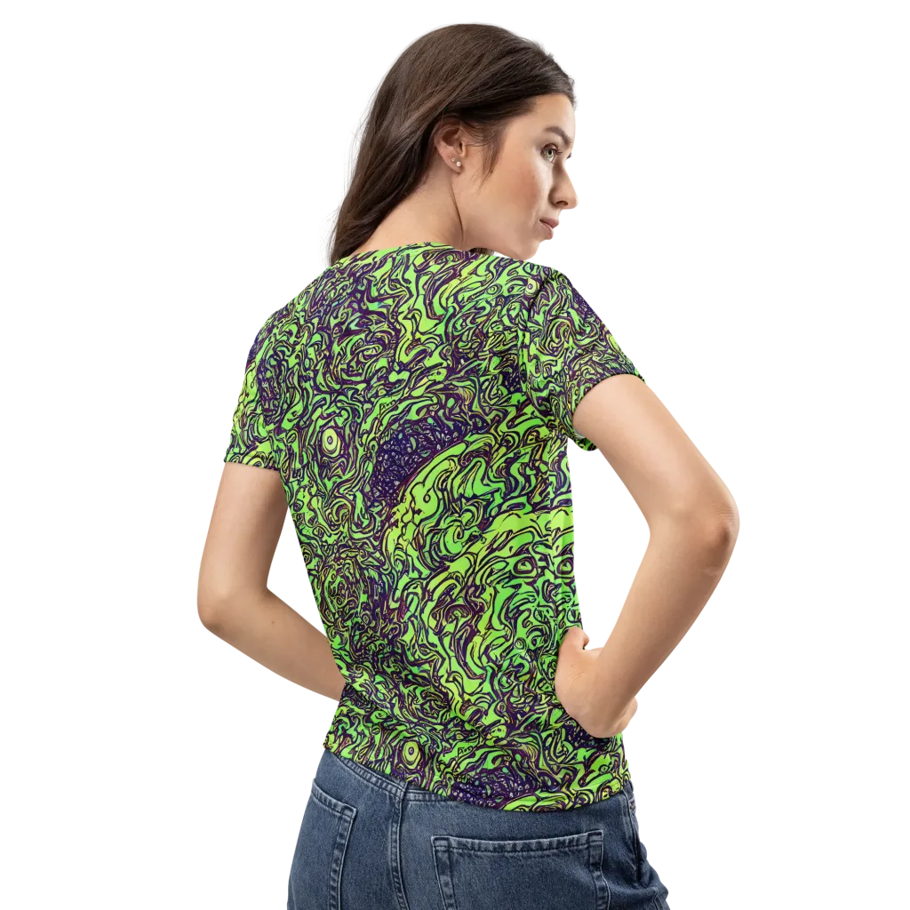 Chaos Garden on Women's Crew Neck T-Shirt — Back