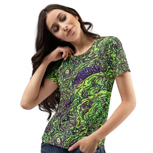 Chaos Garden on a Women's Crew Neck T-Shirt