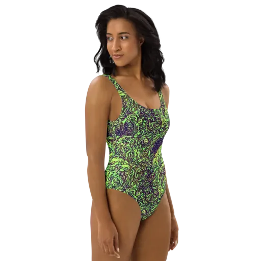 Chaos Garden on a One-Piece Swimsuit