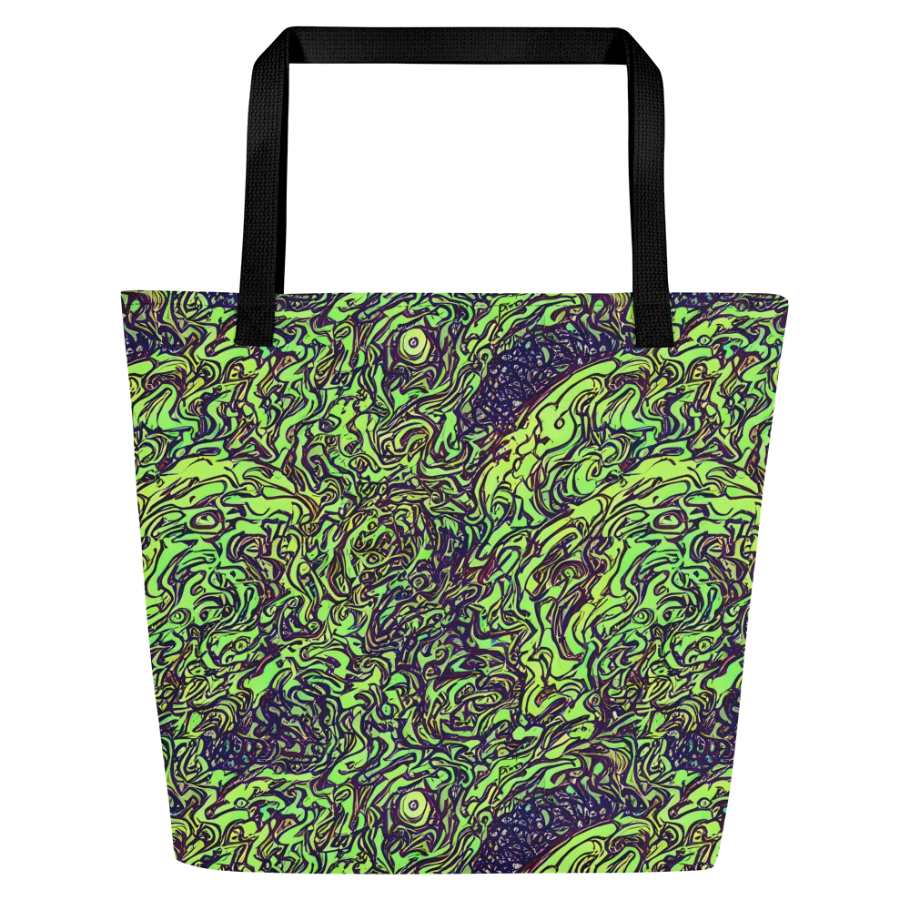 Chaos Garden on Large Tote Bag W/ Pocket — Front