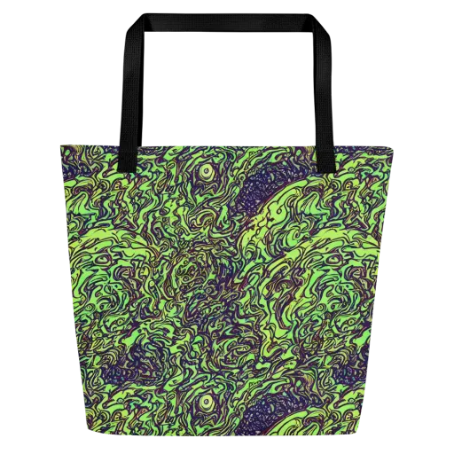 Chaos Garden on a Large Tote Bag W/ Pocket