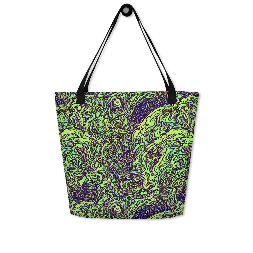 Chaos Garden on Large Tote Bag W/ Pocket — Front