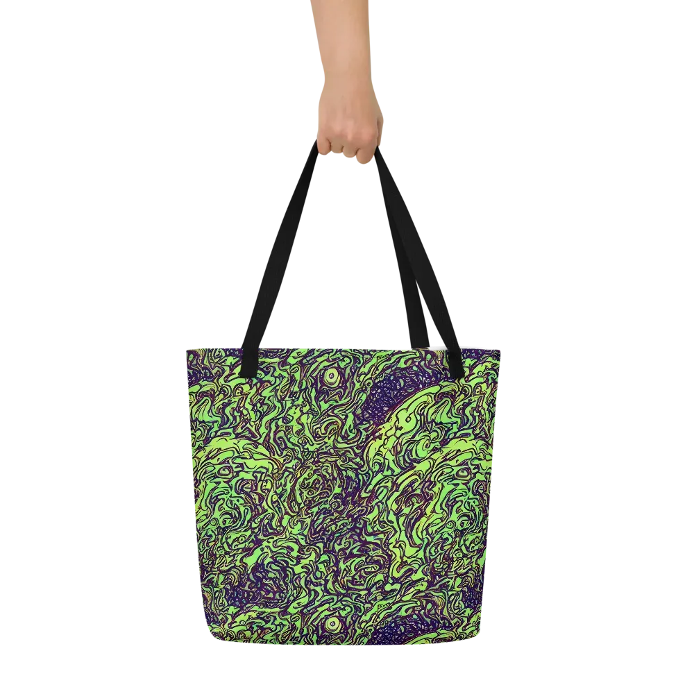 Chaos Garden on Large Tote Bag W/ Pocket — Front