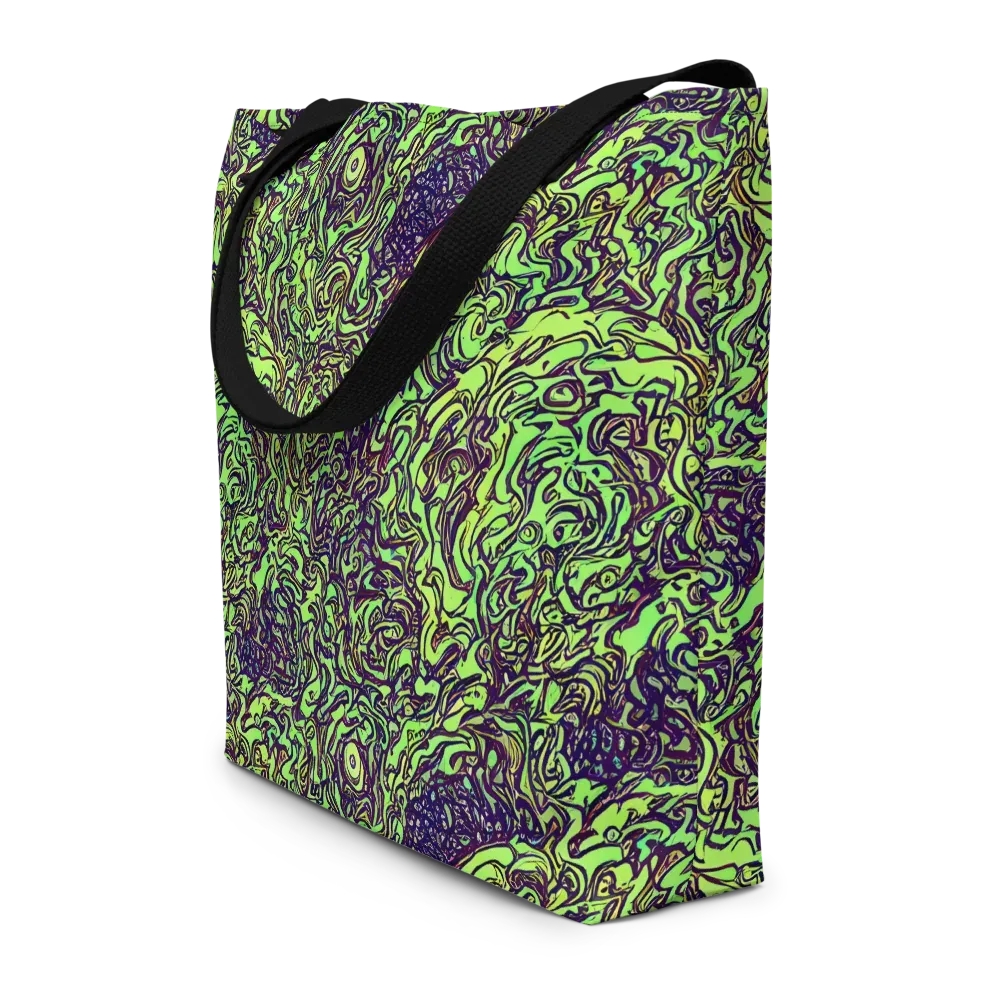 Chaos Garden on Large Tote Bag W/ Pocket — Front