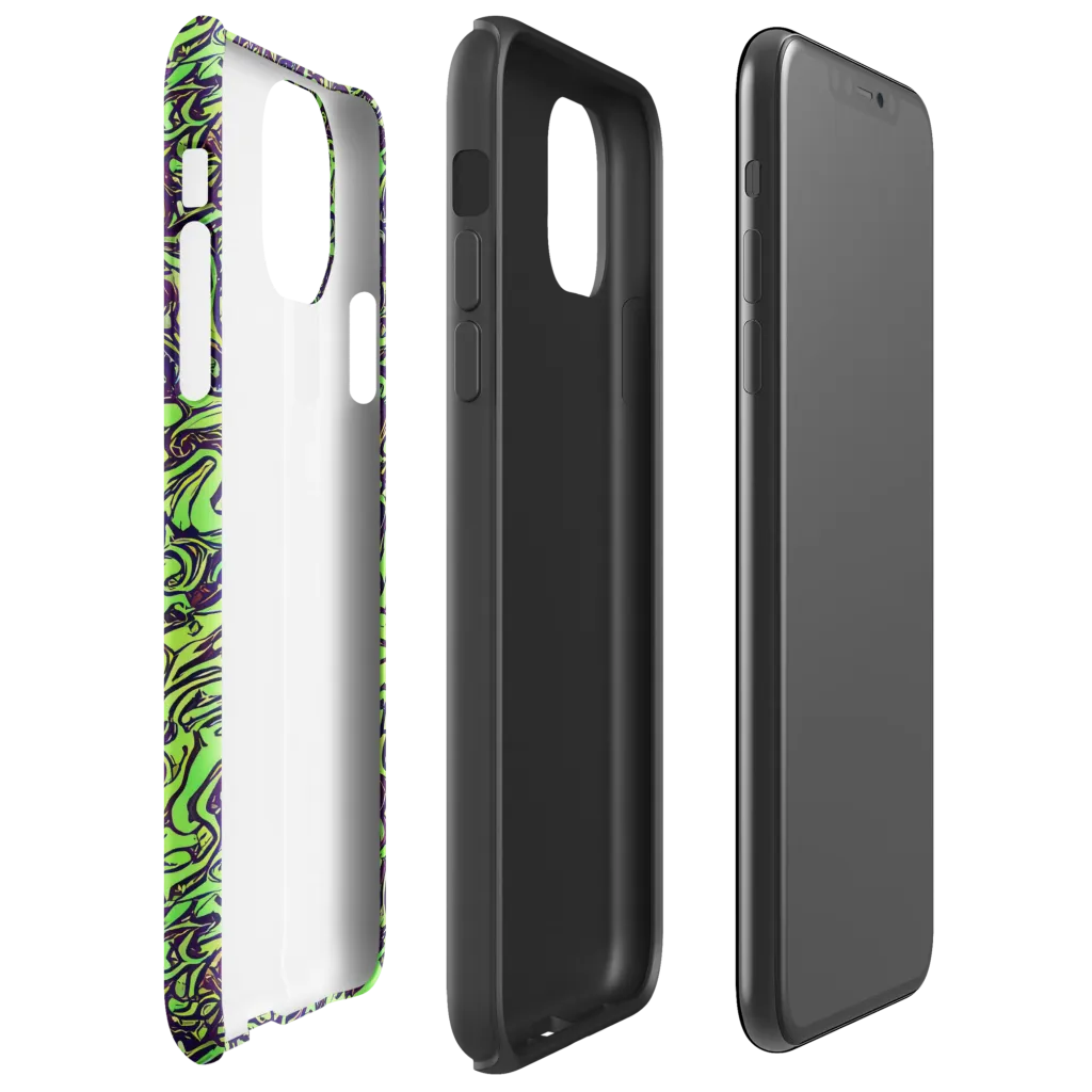 Chaos Garden on Tough Case for iPhone® — Right