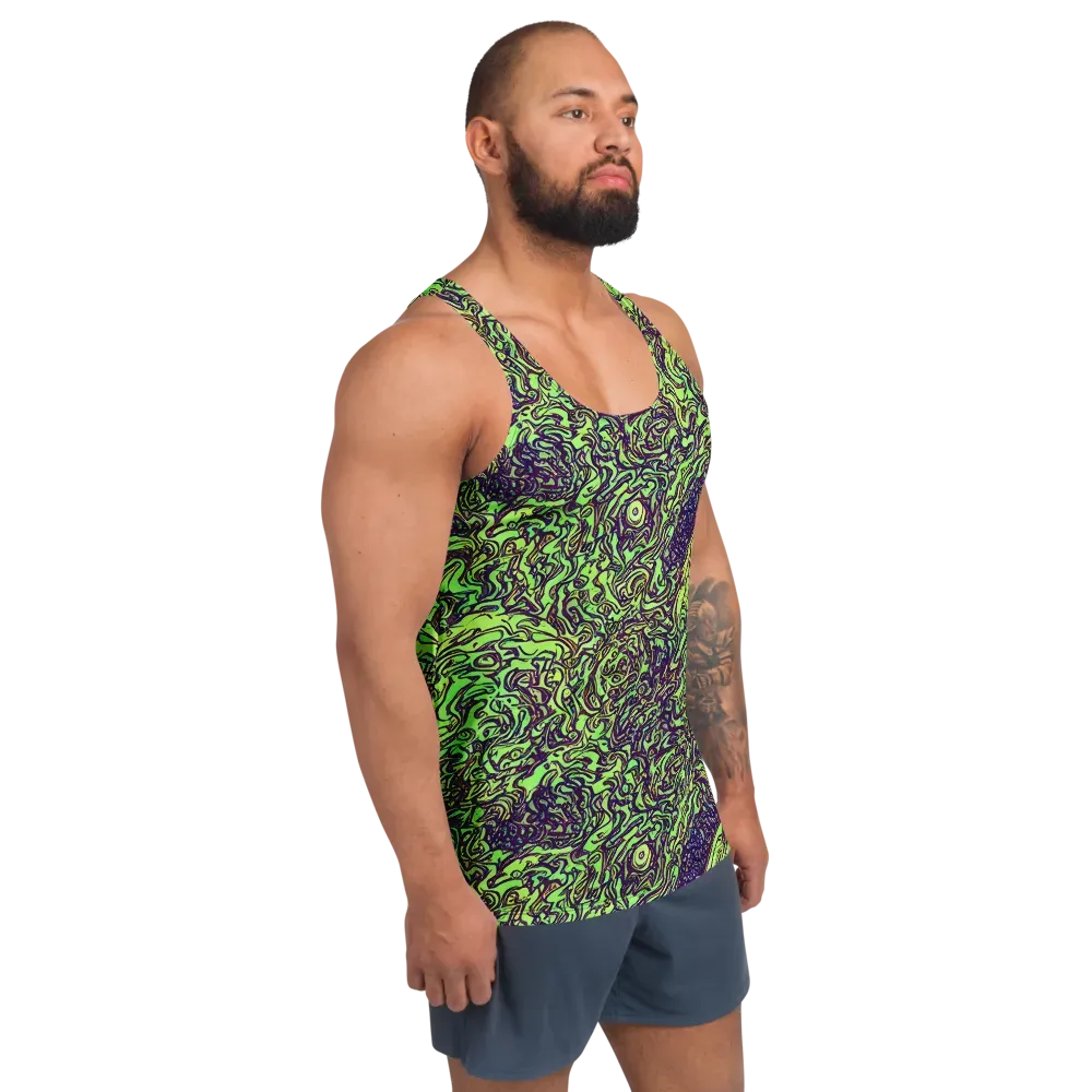 Chaos Garden on Men's Tank Top — Right Front