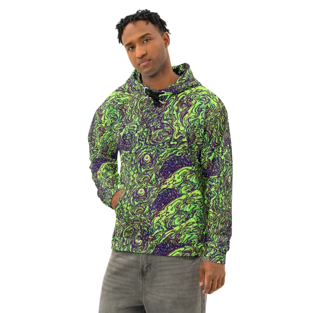 Chaos Garden on Cotton Hoodie — Left Front