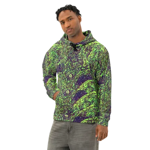 Chaos Garden on a Cotton Hoodie