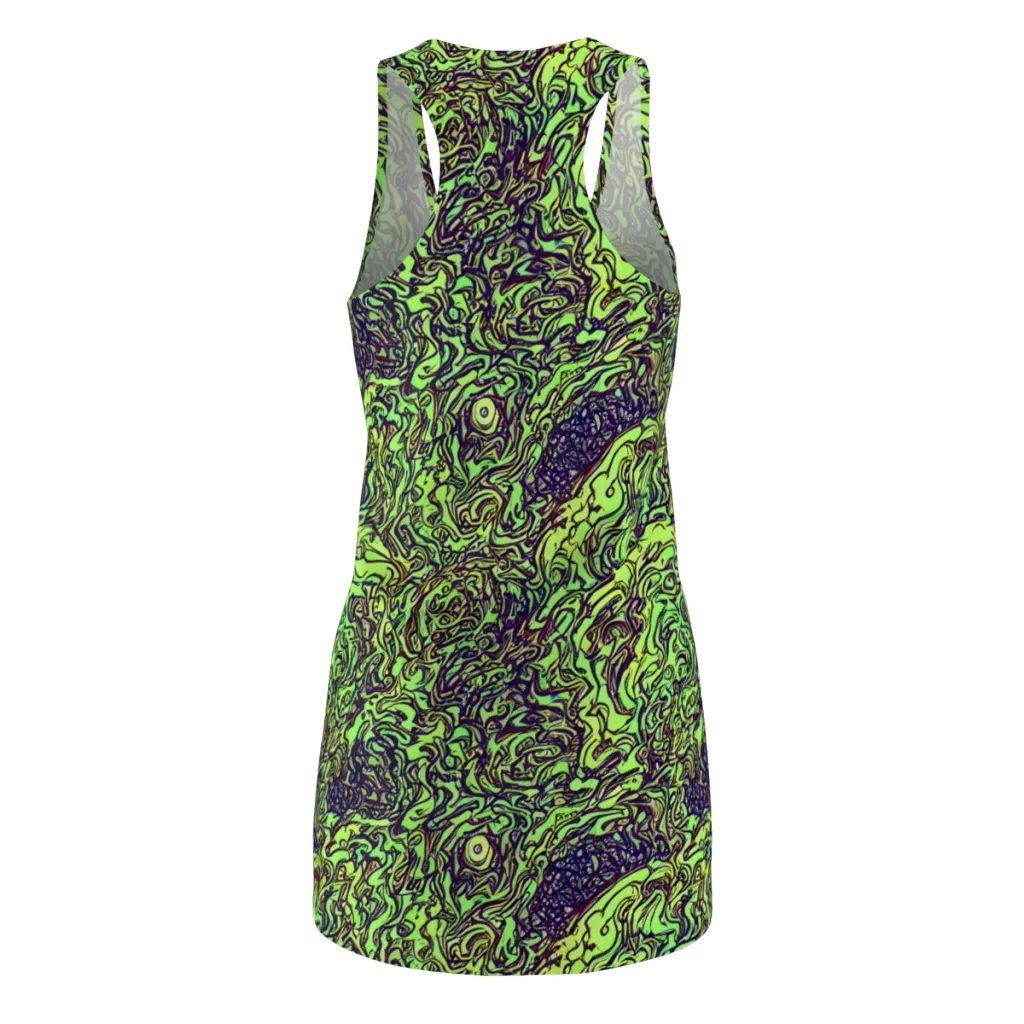 Chaos Garden on Racerback Dress — Back