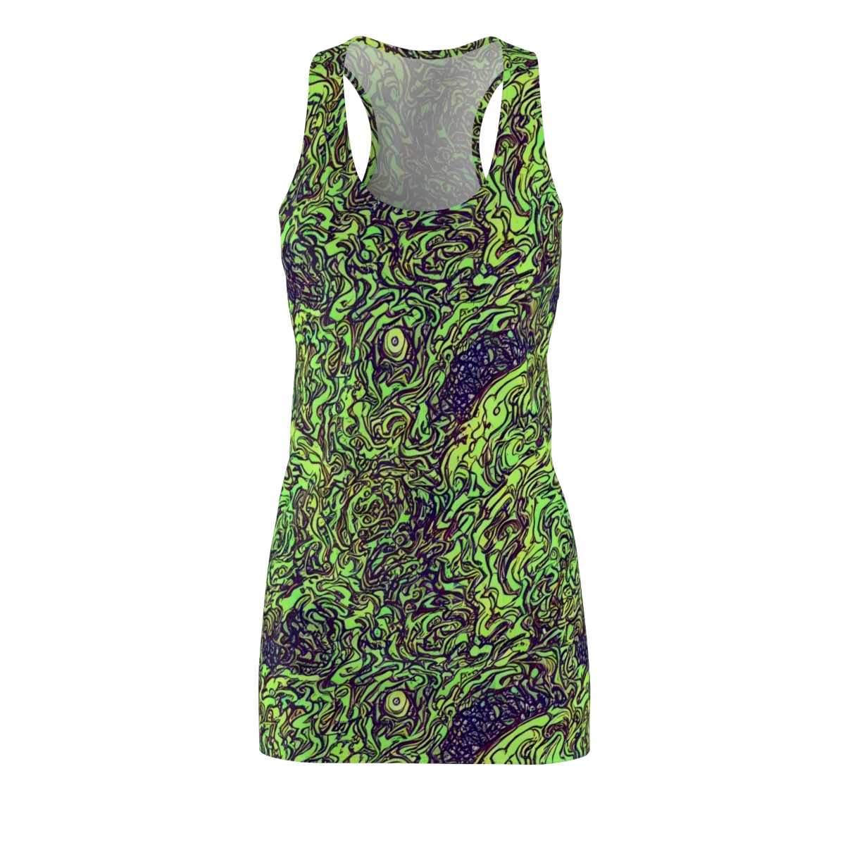 Chaos Garden on Racerback Dress — Front