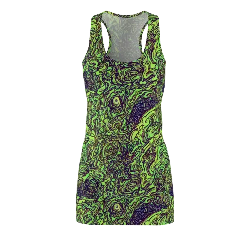 Chaos Garden on a Racerback Dress