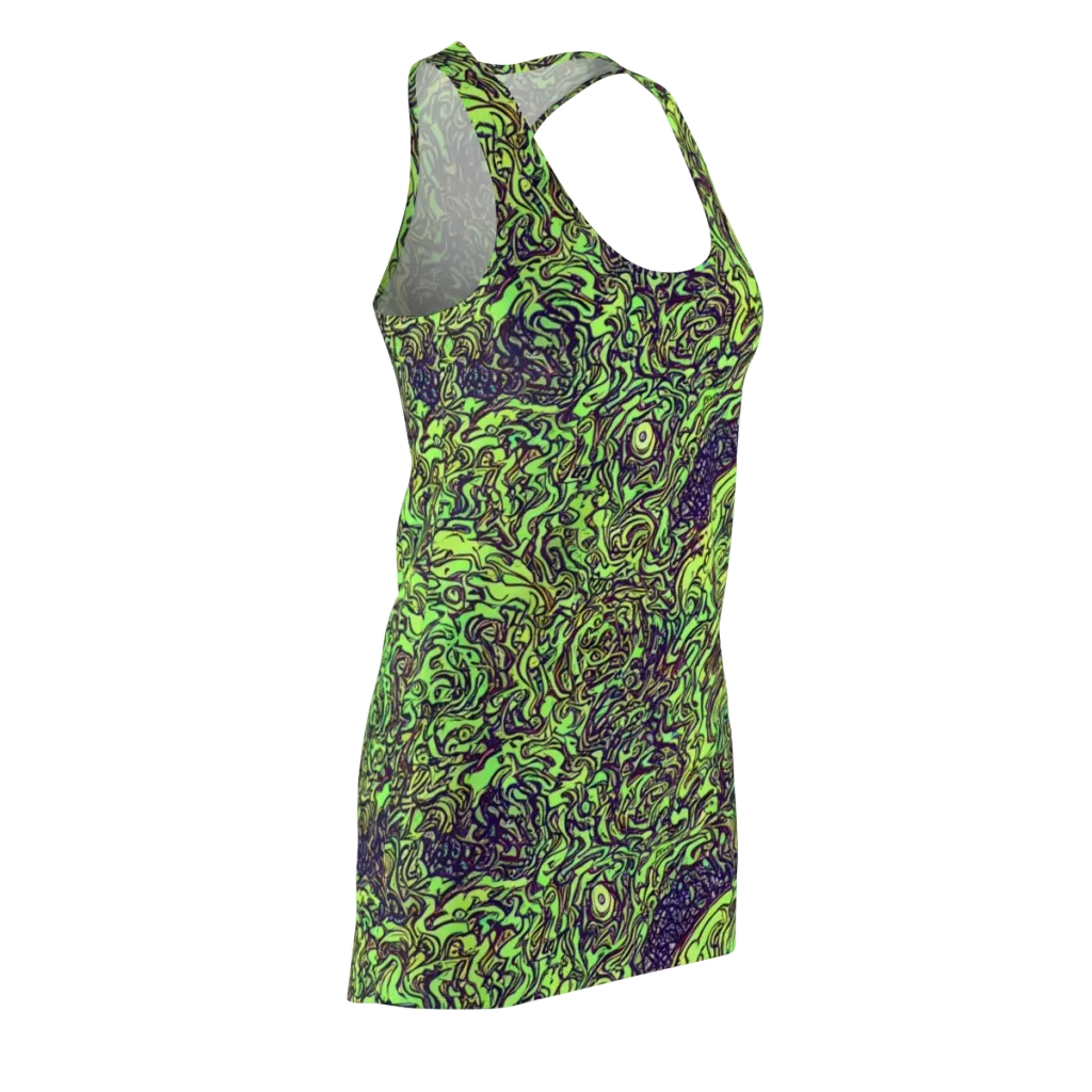 Chaos Garden on Racerback Dress — Front Side