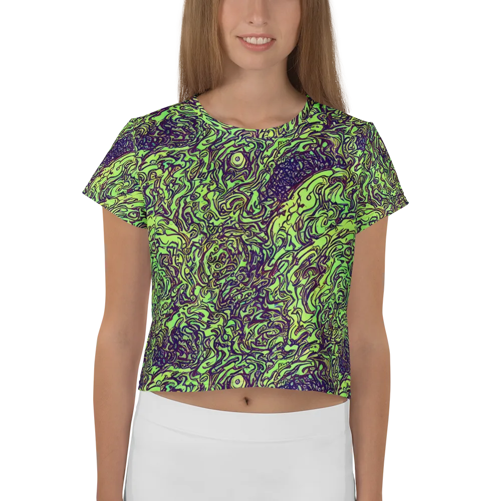 Chaos Garden on Crop Tee — Front