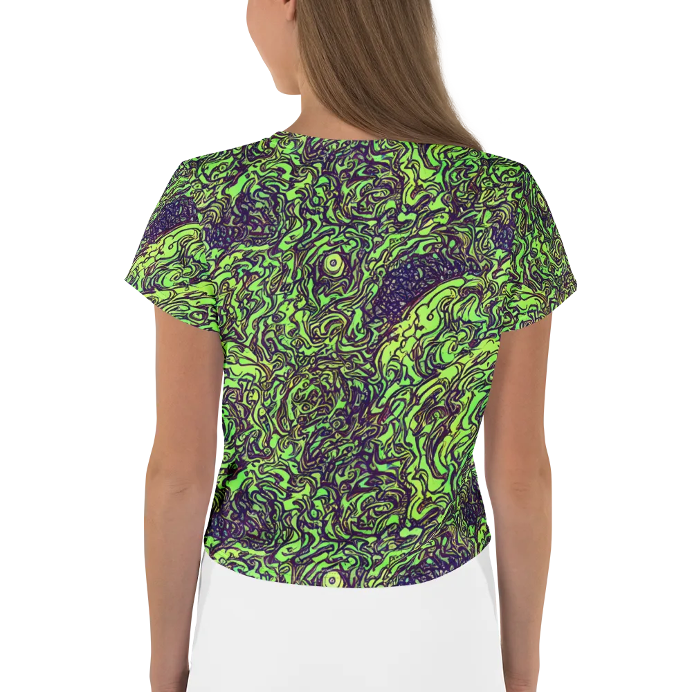 Chaos Garden on Crop Tee — Back