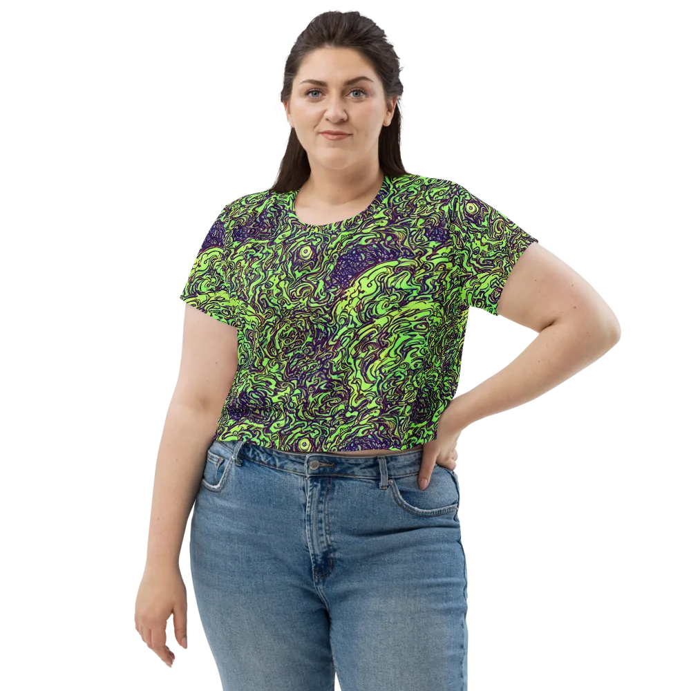 Chaos Garden on Crop Tee — Front