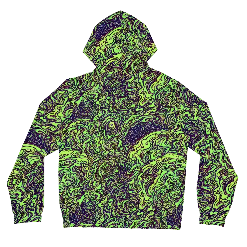 Chaos Garden on Women's Full-Zip Hoodie — Back
