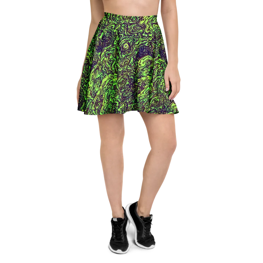 Chaos Garden on Skater Skirt — Front