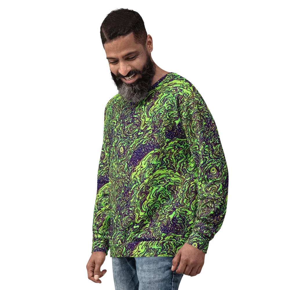 Chaos Garden on Sweatshirt — Left Front