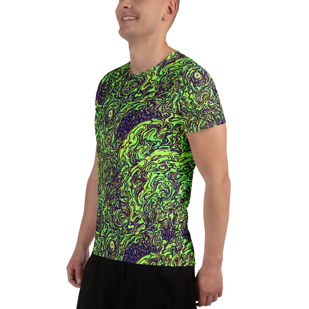 Chaos Garden on Men's Athletic T-Shirt — Left