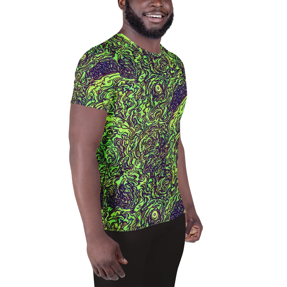 Chaos Garden on Men's Athletic T-Shirt — Right