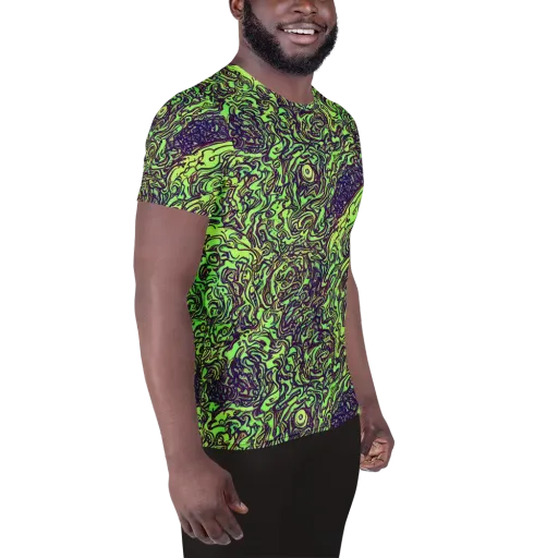 Chaos Garden on a Men's Athletic T-Shirt