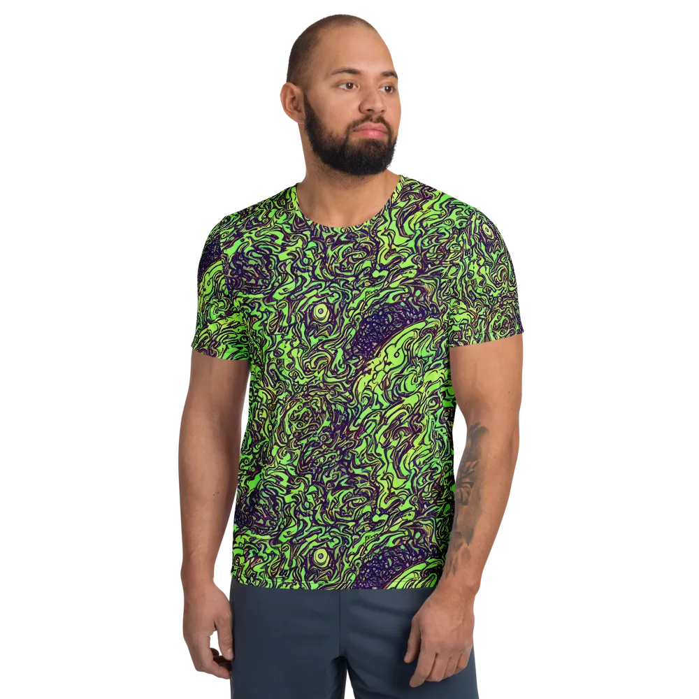 Chaos Garden on Men's Athletic T-Shirt — Front
