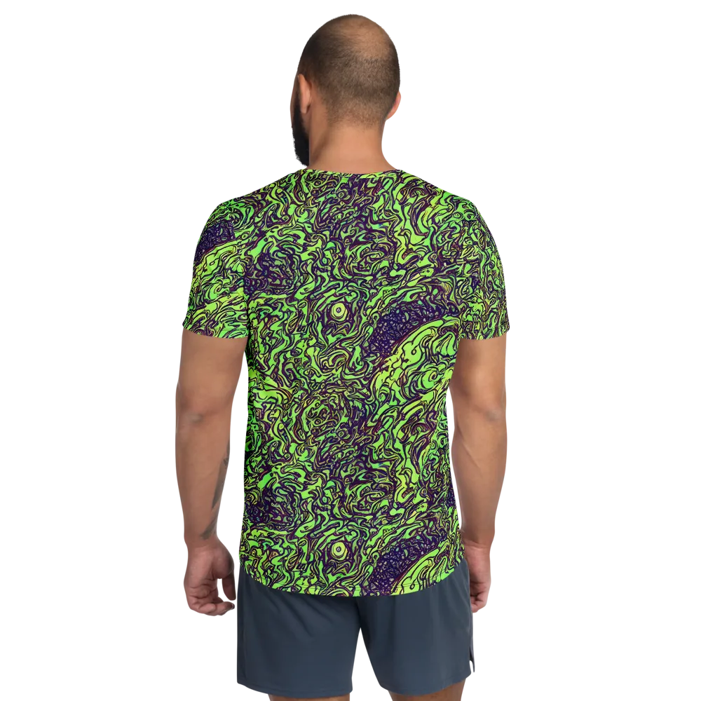 Chaos Garden on Men's Athletic T-Shirt — Back