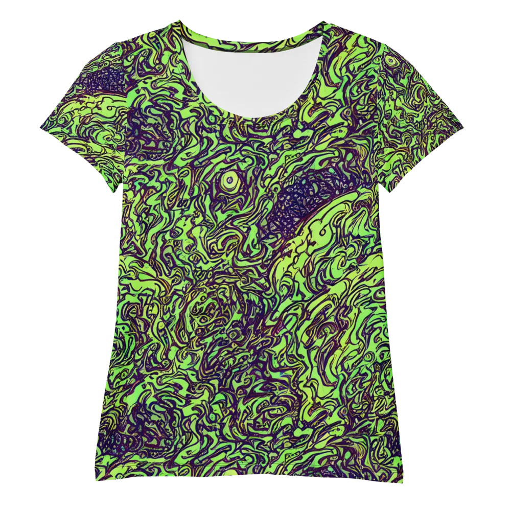 Chaos Garden on Women's Athletic T-Shirt — Front