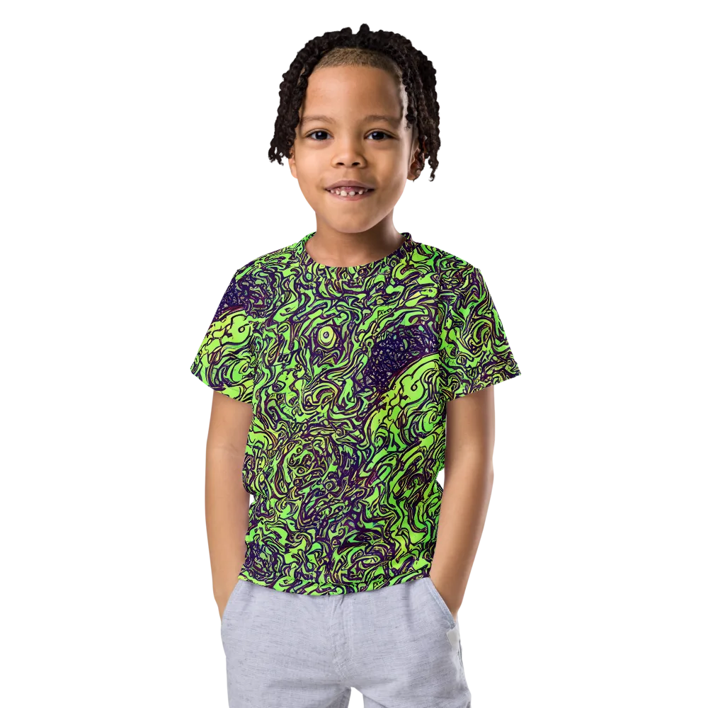 Chaos Garden on Kids Crew Neck T-Shirt — Front