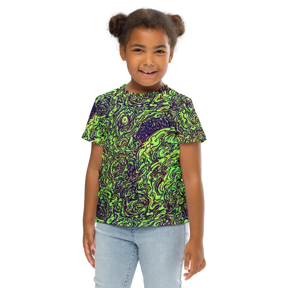 Chaos Garden on Kids Crew Neck T-Shirt — Front