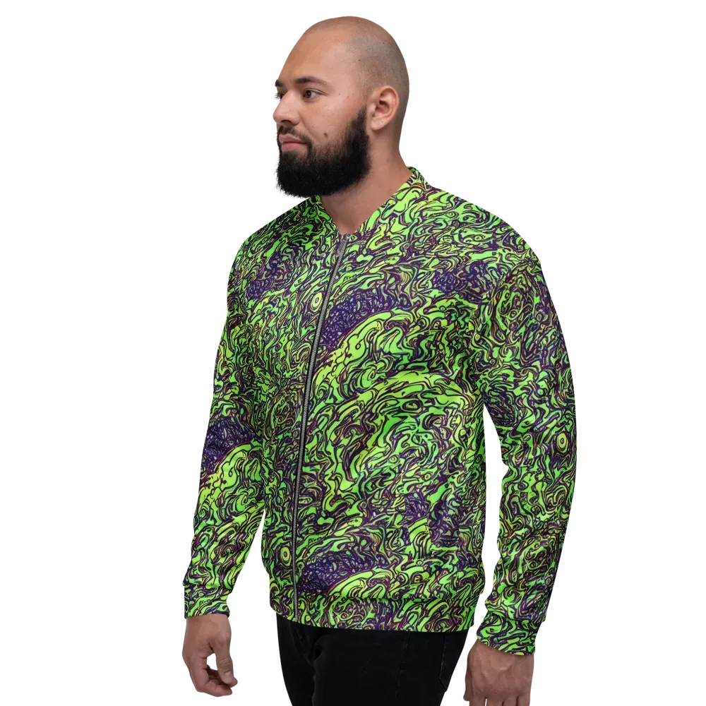 Chaos Garden on Bomber Jacket — Left