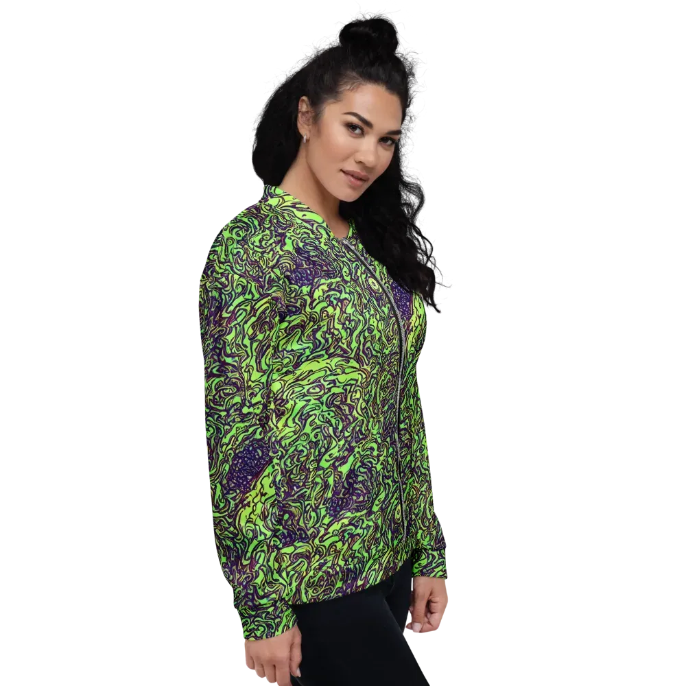 Chaos Garden on Bomber Jacket — Right