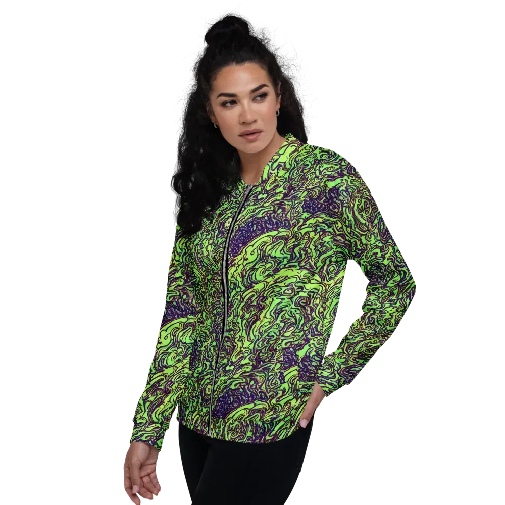 Chaos Garden on Bomber Jacket — Left