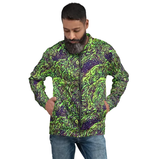 Chaos Garden on a Bomber Jacket