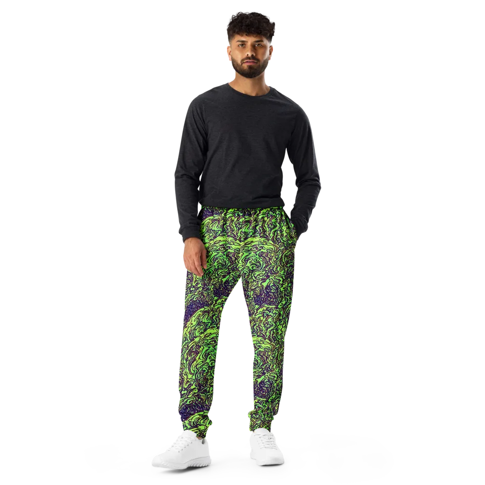 Chaos Garden on Men's Joggers — Front