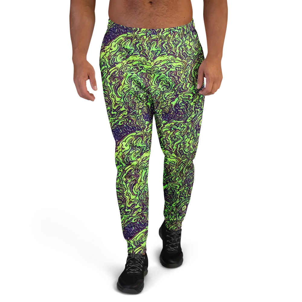 Chaos Garden on Men's Joggers — Front