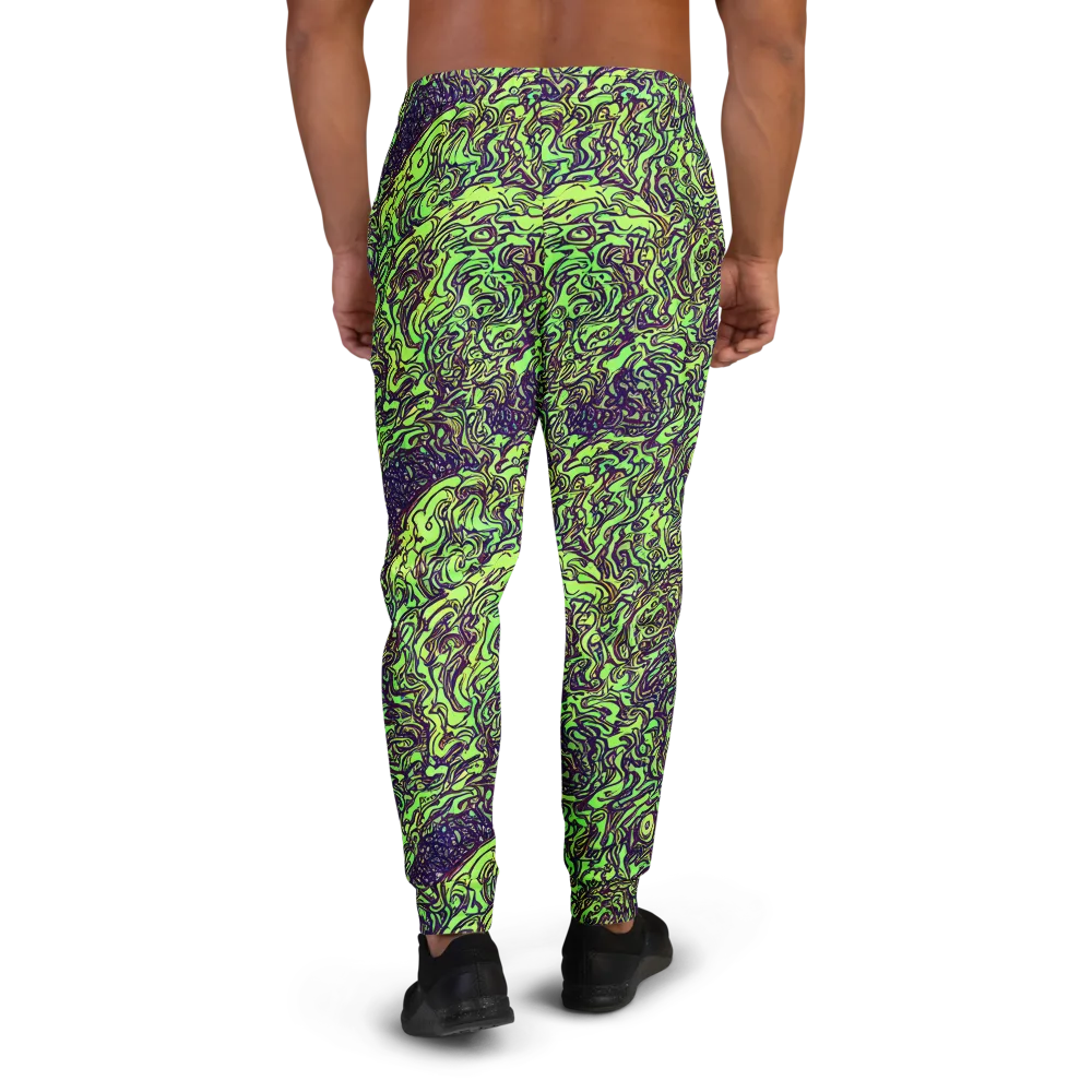 Chaos Garden on Men's Joggers — Back