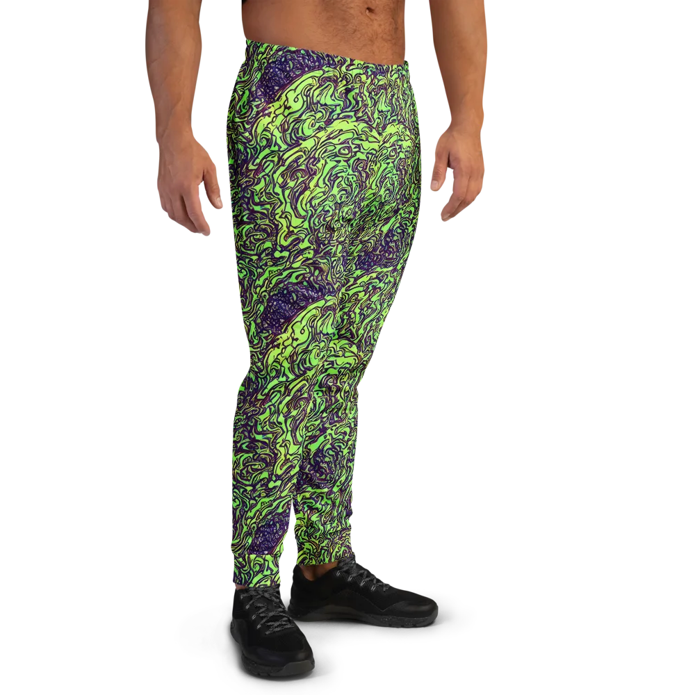 Chaos Garden on Men's Joggers — Right