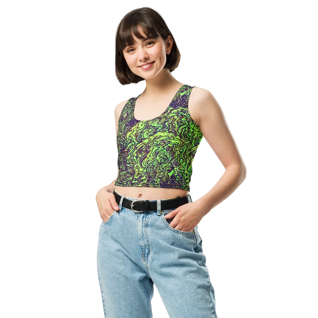Chaos Garden on Crop Top — Front