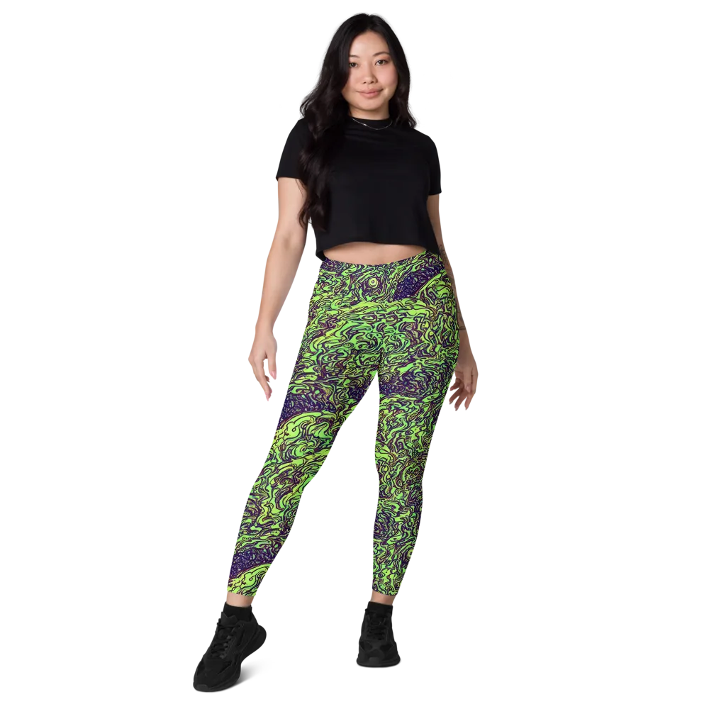 Chaos Garden on Leggings with Pockets — Front