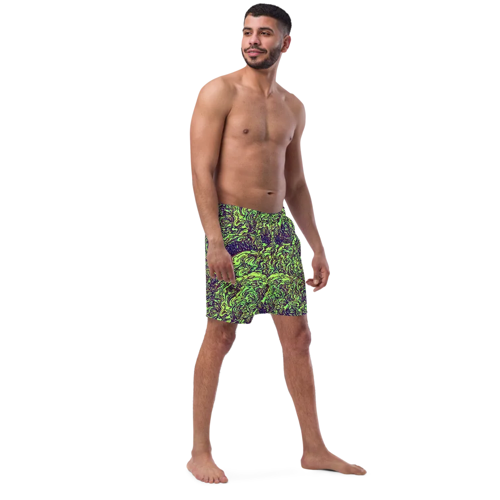 Chaos Garden on Swim Trunks — Right Front