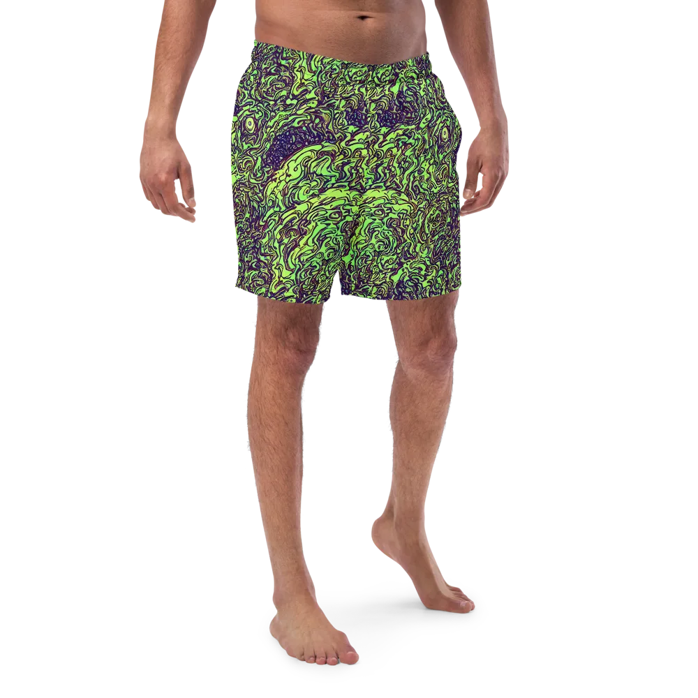 Chaos Garden on Swim Trunks — Front