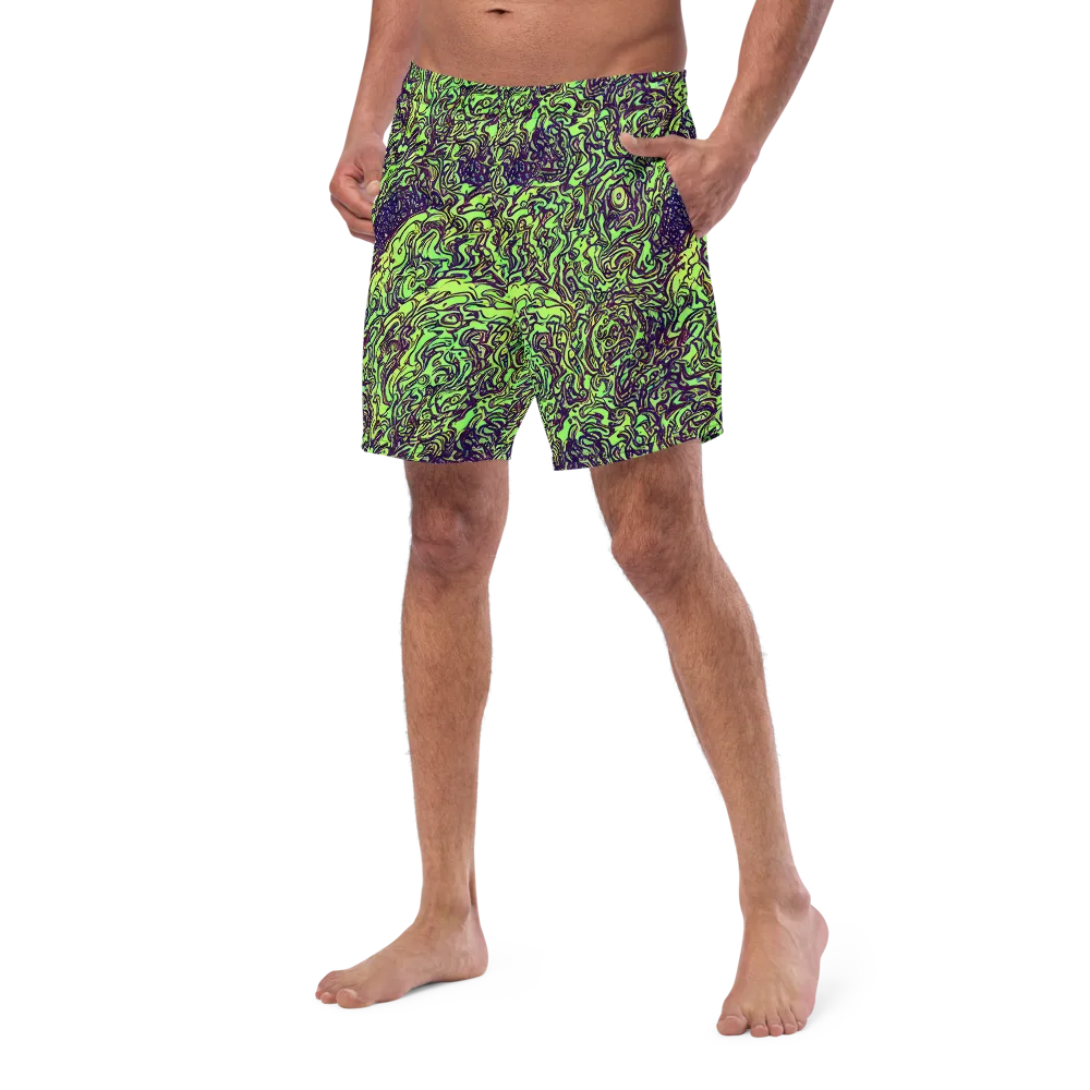 Chaos Garden on Swim Trunks — Left Front