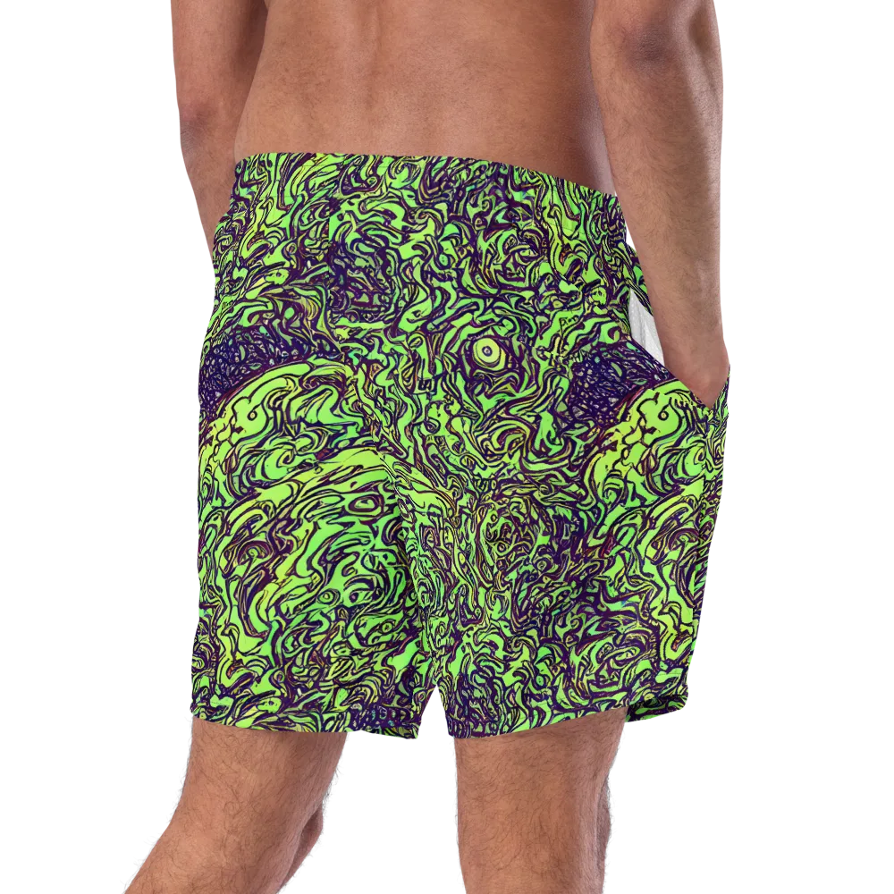 Chaos Garden on Swim Trunks — Right Back