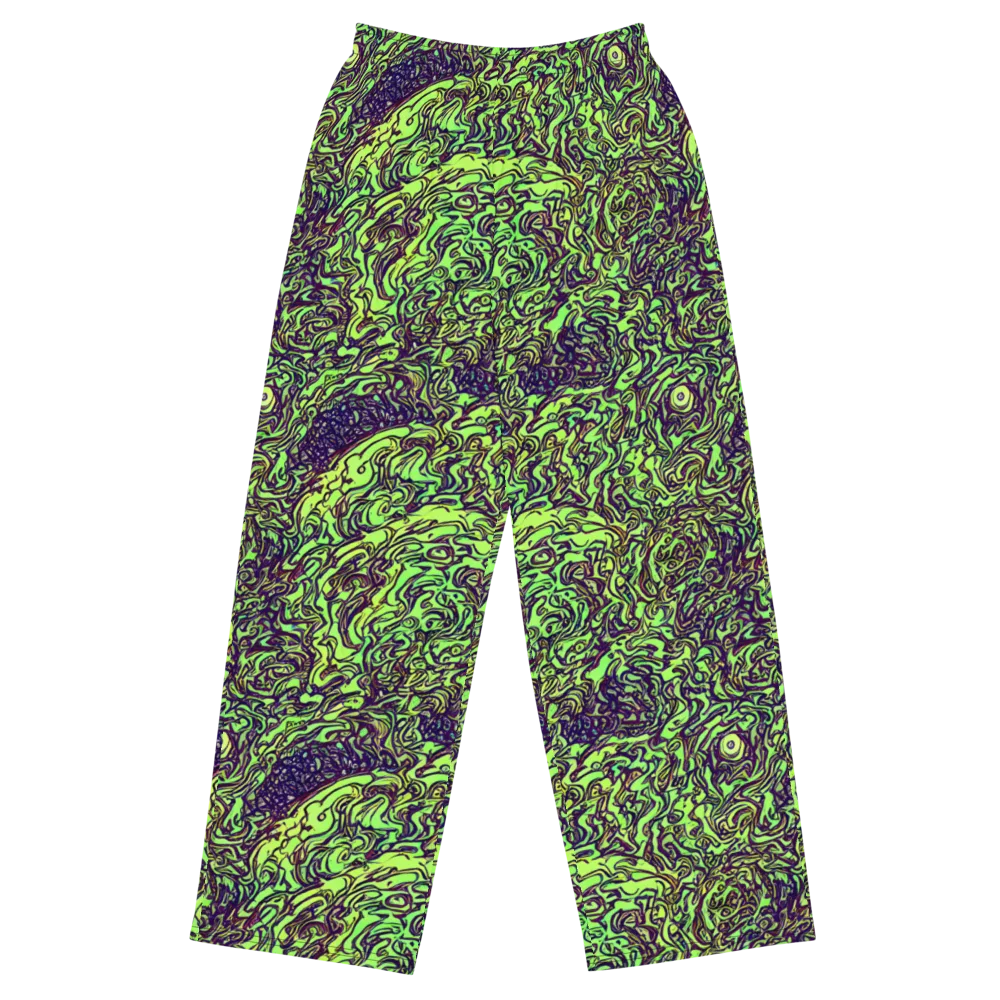 Chaos Garden on Wide-Leg Pants — Front