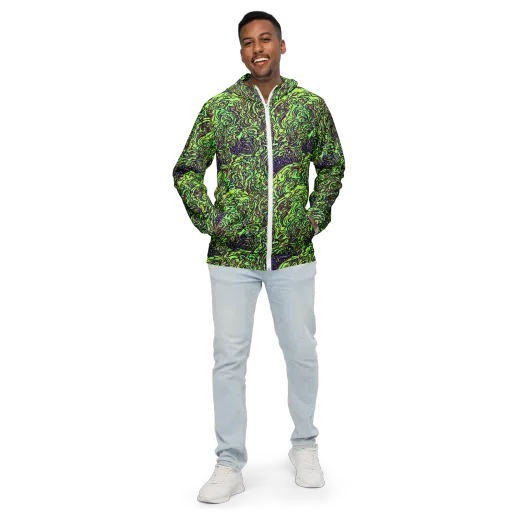 Chaos Garden on a Men's Windbreaker