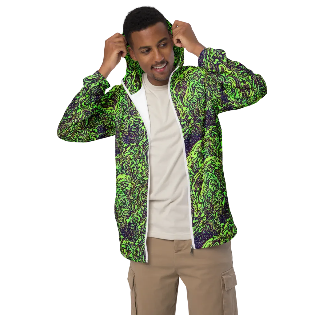 Chaos Garden on Men's Windbreaker — Front