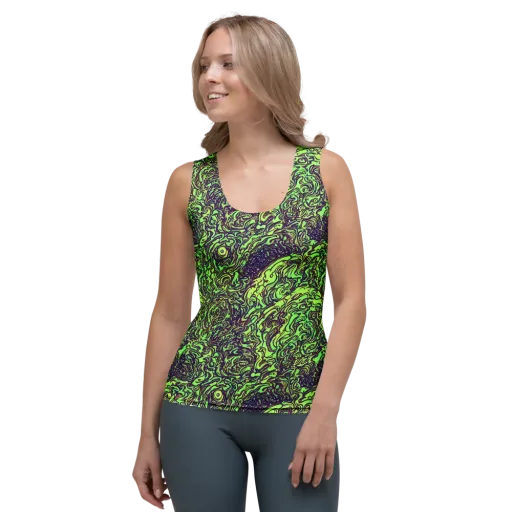 Chaos Garden on a Women's Tank Top