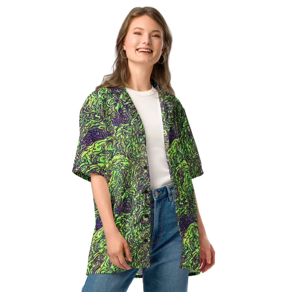 Chaos Garden on Button Shirt — Front